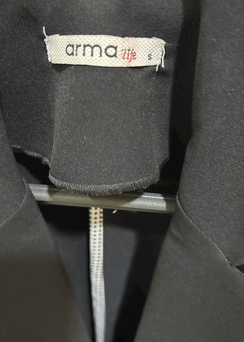 Diğer Düğmeli Siyah Midi Kadın Blazer