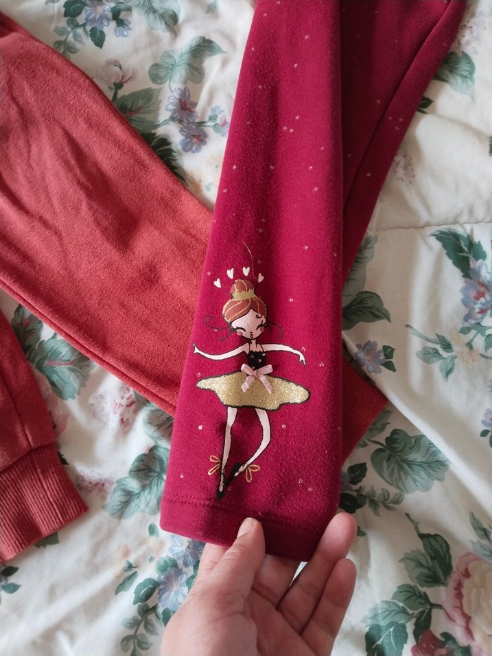 Bordo Fermuarlı Kız Tayt - Görsel 3