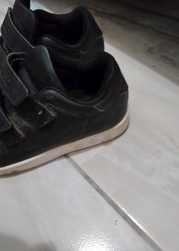 Siyah Erkek Çocuk Spor Ayakkabı Velcro - Görsel 4