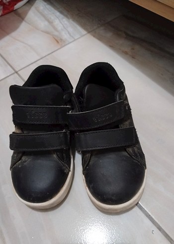 Siyah Erkek Çocuk Spor Ayakkabı Velcro - Görsel 5