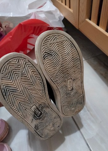 Siyah Erkek Çocuk Spor Ayakkabı Velcro - Görsel 2