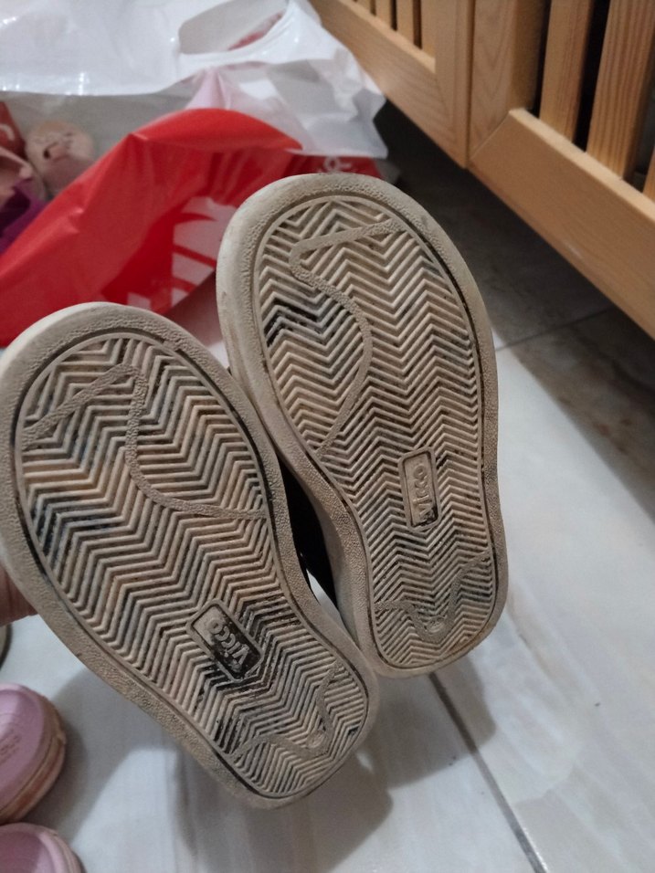 Siyah Erkek Çocuk Spor Ayakkabı Velcro - Görsel 2