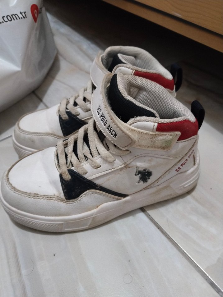 Kadın Beyaz U.S. Polo Assn. Spor Ayakkabı - Görsel 5