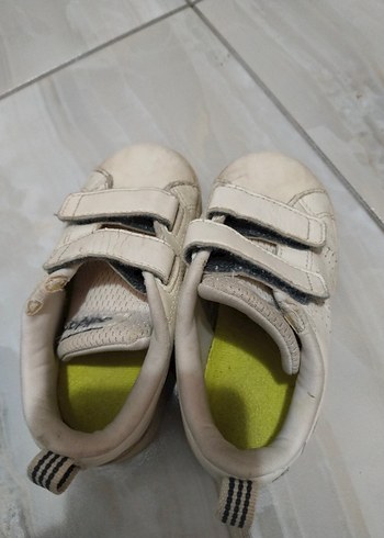 Gri-Beyaz Erkek Çocuk Cırt Cırtlı Spor Ayakkabı - Görsel 2