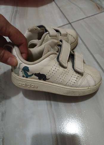 Gri-Beyaz Erkek Çocuk Cırt Cırtlı Spor Ayakkabı - Görsel 5