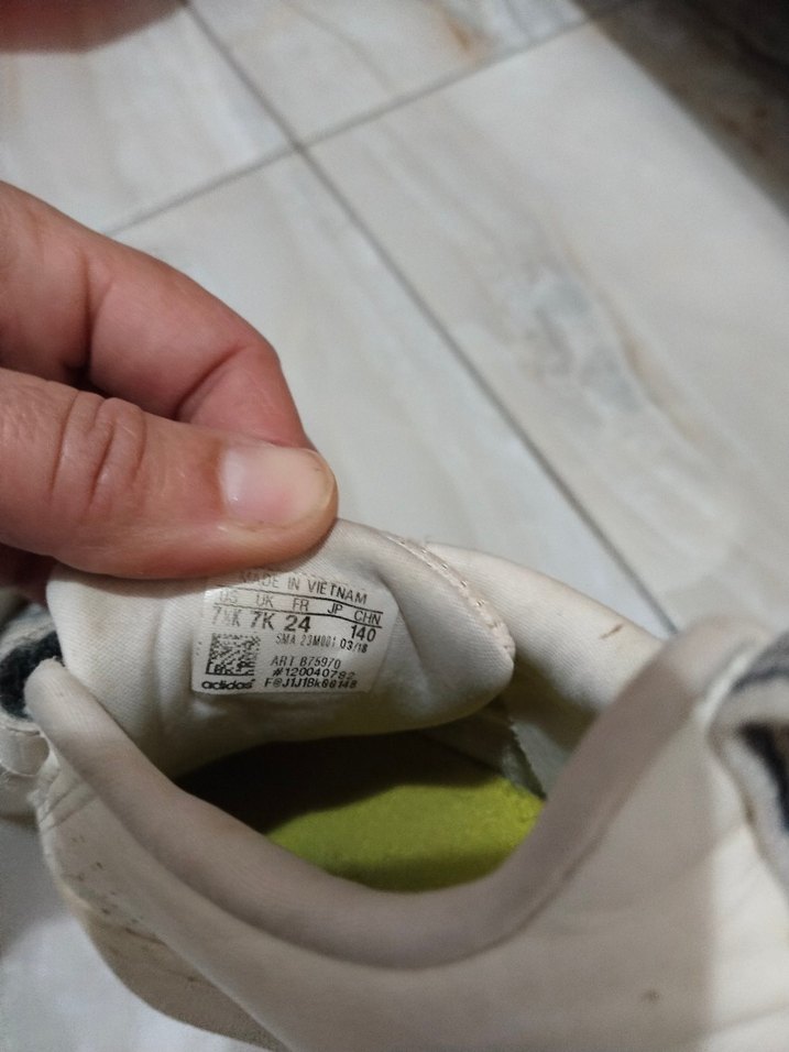 Gri-Beyaz Erkek Çocuk Cırt Cırtlı Spor Ayakkabı - Görsel 3