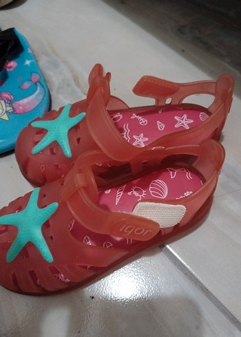 Kız Çocuk Pembe Kemerli Deniz Yıldızı Terlik - Görsel 4