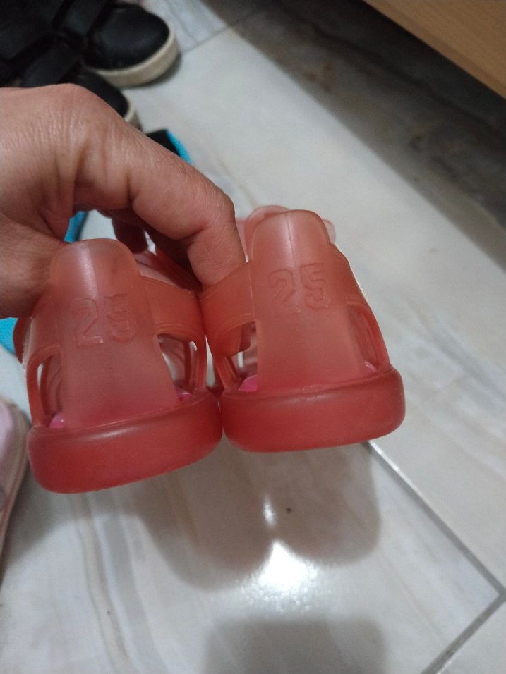 Kız Çocuk Pembe Kemerli Deniz Yıldızı Terlik - Görsel 2