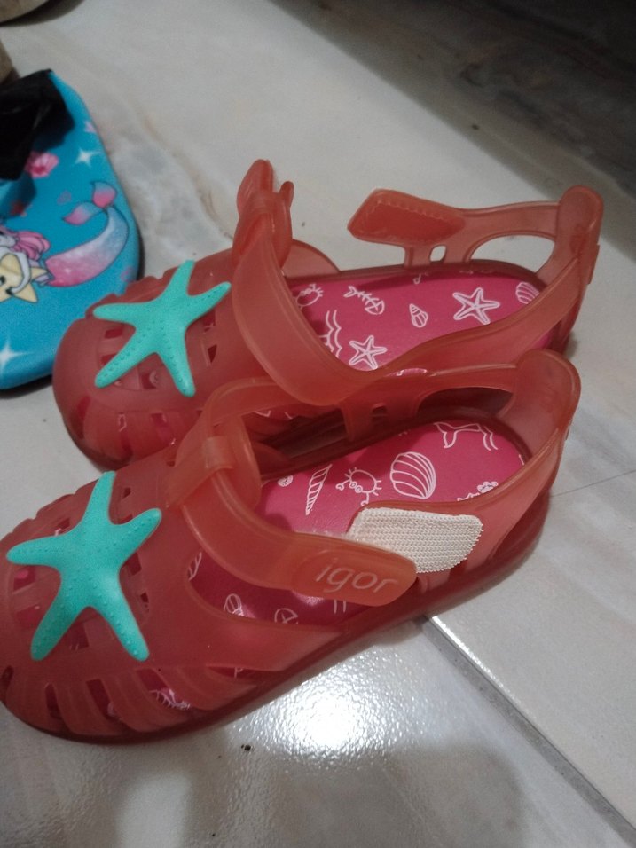 Kız Çocuk Pembe Kemerli Deniz Yıldızı Terlik - Görsel 4