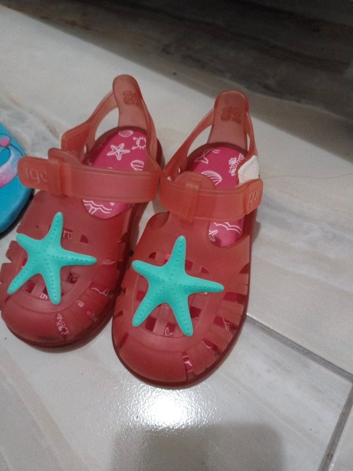 Kız Çocuk Pembe Kemerli Deniz Yıldızı Terlik - Görsel 5