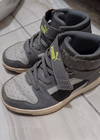 Gri Puma Erkek Çocuk Spor Ayakkabı - Görsel 2