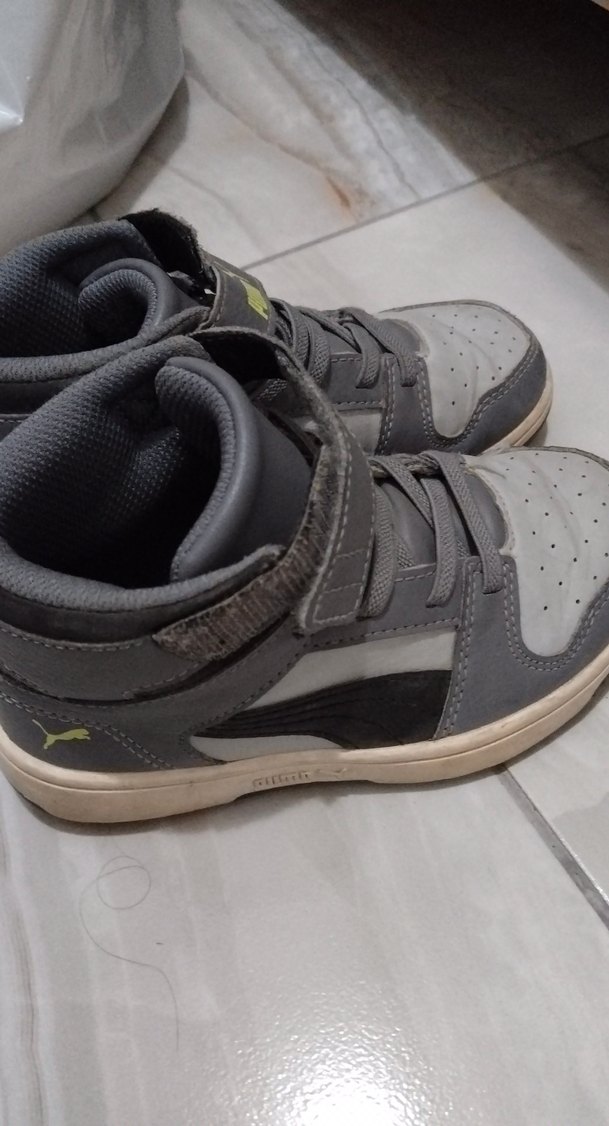 Gri Puma Erkek Çocuk Spor Ayakkabı - Görsel 4