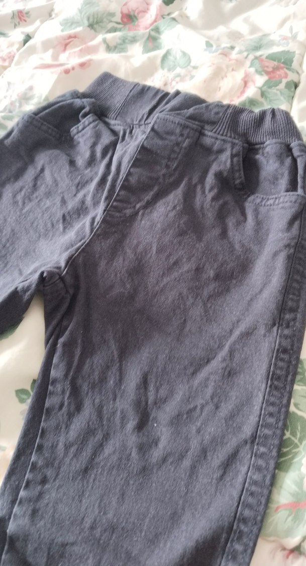 Erkek Çocuk Gri Bol Kesim Denim Pantolon - Görsel 3