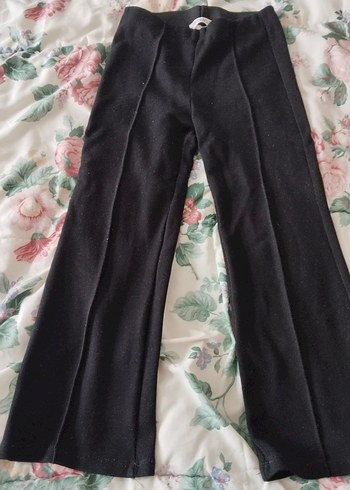 Siyah Kadın Piliseli İspanyol Paça Pantolon - Görsel 2