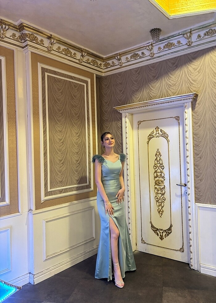 Özel dikim gece elbisesi - Görsel 2