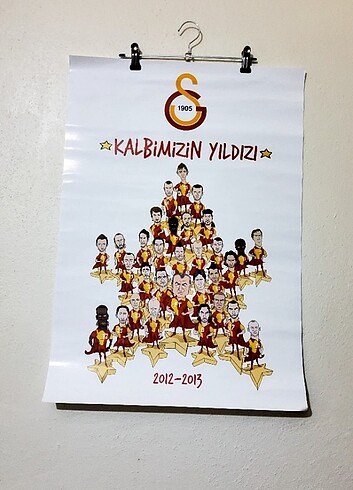 Galatasaray Kalbimin Yıldızı Poster 49x69 cm 