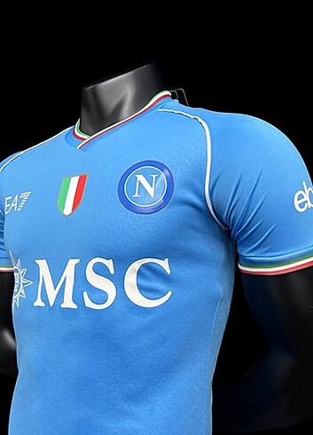 m Beden mavi Renk EA7, Napoli İç Saha Forması