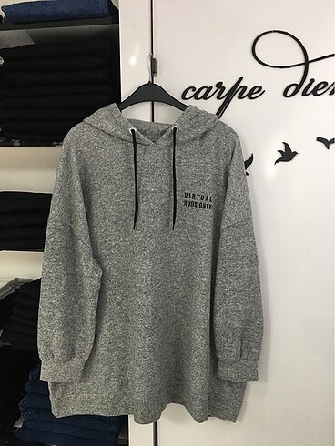 Büyükbeden dokusu yumuşacık sweatshirt
