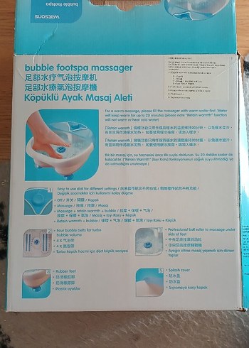 Beden Renk watsons köpüklü ayak spa masaj aleti