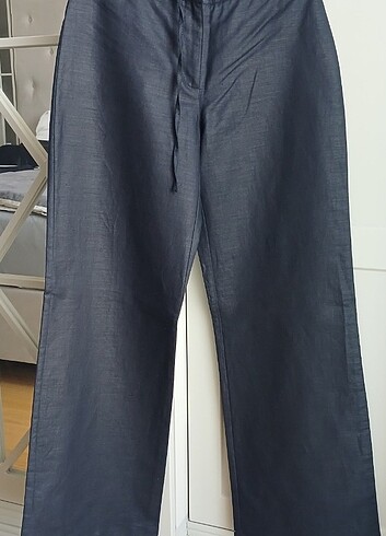 s Beden siyah Renk COLLEZIONE keten pantolon