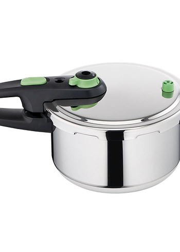 TEFAL Yeşil Detaylı Parlak Düdüklü Tencere
