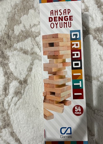 Ahşap Denge Oyunu 54 Parça