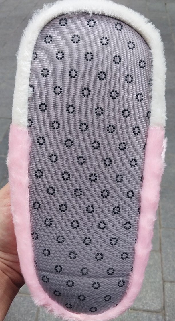 Kızlar için Pembe Peluş Ev pandufu  - Görsel 3