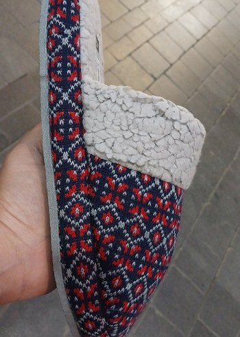 Gri Örgü Desenli Erkek Ev Terliği 41-45 numara - Görsel 3