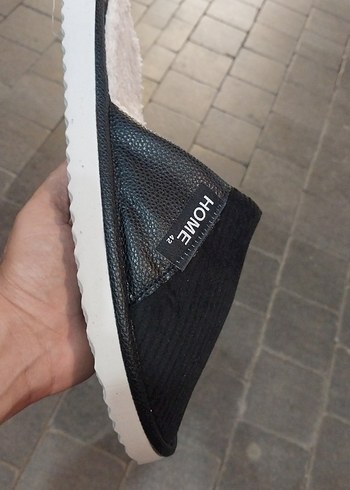 Siyah Fitilli Desen Erkek Ev Terliği 41-45 numara - Görsel 3