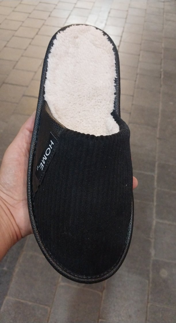 Siyah Fitilli Desen Erkek Ev Terliği 41-45 numara - Görsel 2