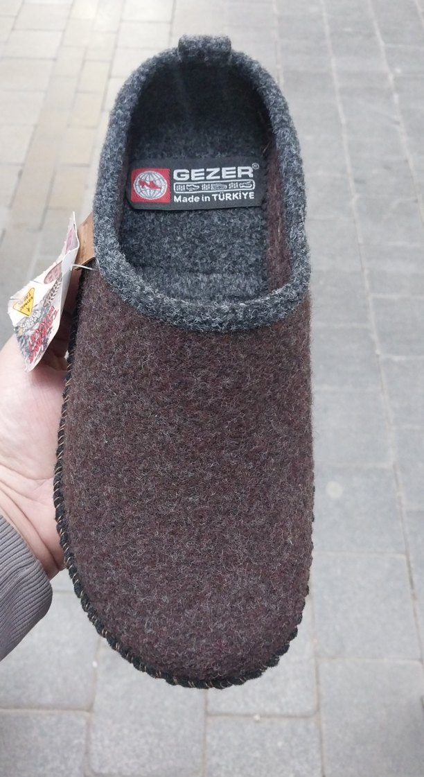 Gezer marka Kahverengi  Erkek ham kece  Terlik 36-45 numara - Görsel 2