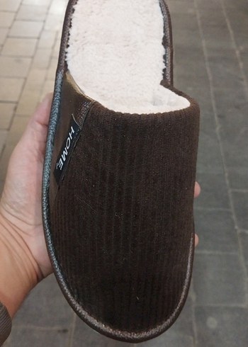 Erkek Kahverengi Sıcak Ev Terliği 41-45 numara - Görsel 2