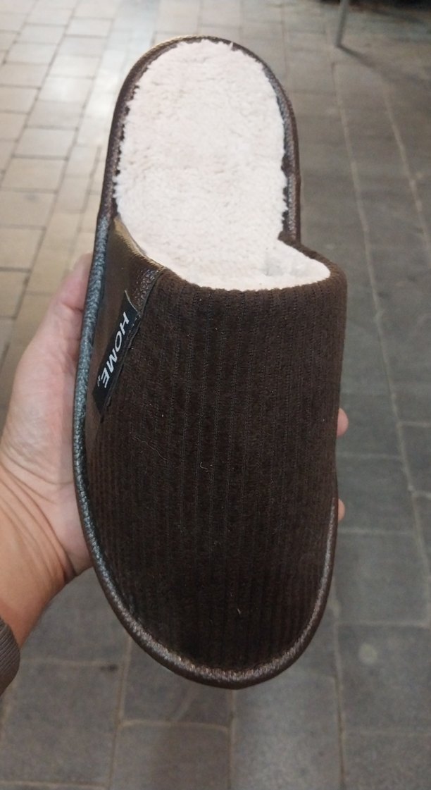 Erkek Kahverengi Sıcak Ev Terliği 41-45 numara - Görsel 2