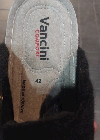 Siyah Keçe Erkek Ev Terliği Tokalı 40 -44 numara - Görsel 4