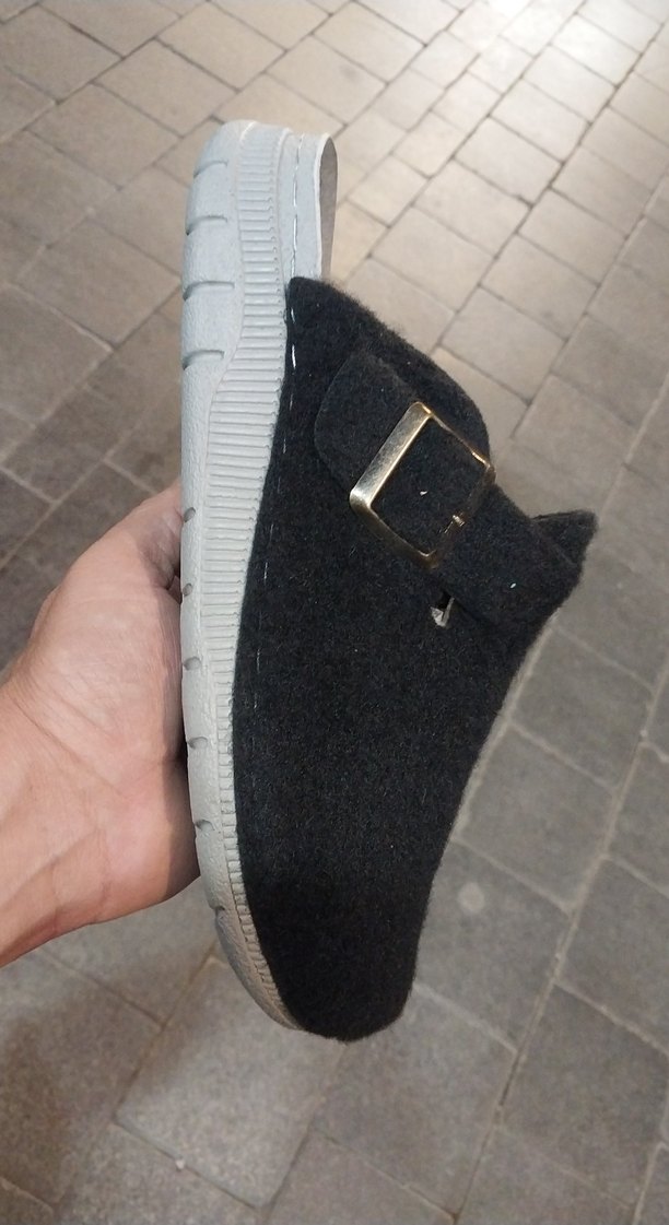 Siyah Keçe Erkek Ev Terliği Tokalı 40 -44 numara - Görsel 3