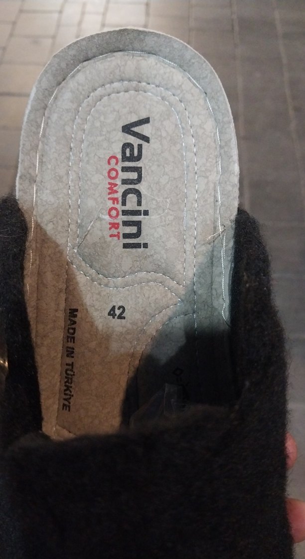 Siyah Keçe Erkek Ev Terliği Tokalı 40 -44 numara - Görsel 4