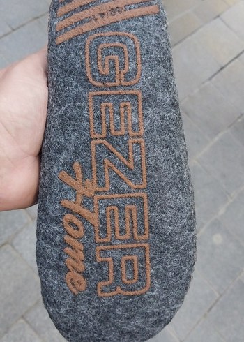 Gezer Markan Kece Erkek Gri  Sıcak Ev Terliği 36-45 numara - Görsel 6