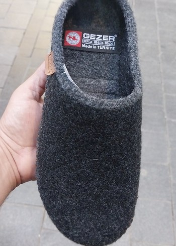 Gezer Markan Kece Erkek Gri  Sıcak Ev Terliği 36-45 numara - Görsel 2