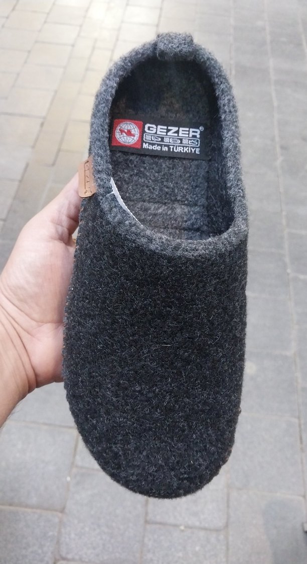 Gezer Markan Kece Erkek Gri  Sıcak Ev Terliği 36-45 numara - Görsel 2