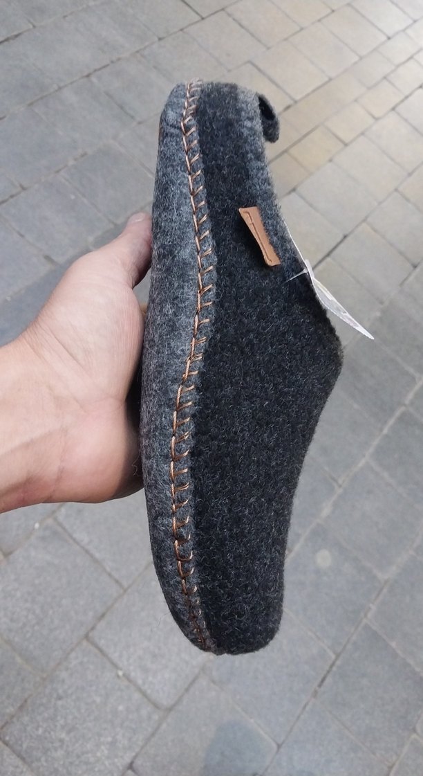 Gezer Markan Kece Erkek Gri  Sıcak Ev Terliği 36-45 numara - Görsel 5