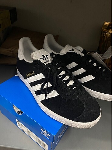 38 Beden siyah Renk Orijinal adidas gazelle 38