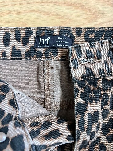 s Beden Zara leopar mini etek