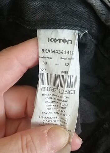 30 Beden gri Renk Erkek jeans