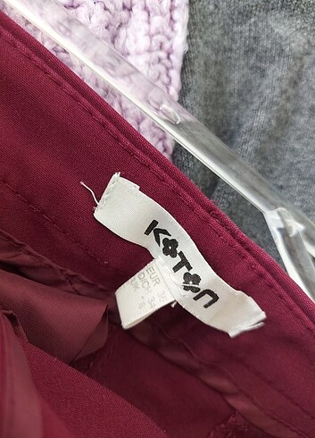 Koton Bordo kumas pantolon
