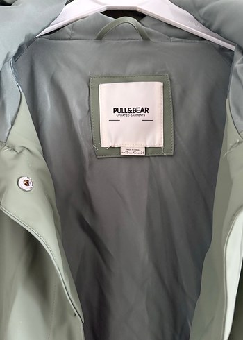 Pull&Bear Yeşil Kadın Yağmurluk - Görsel 3