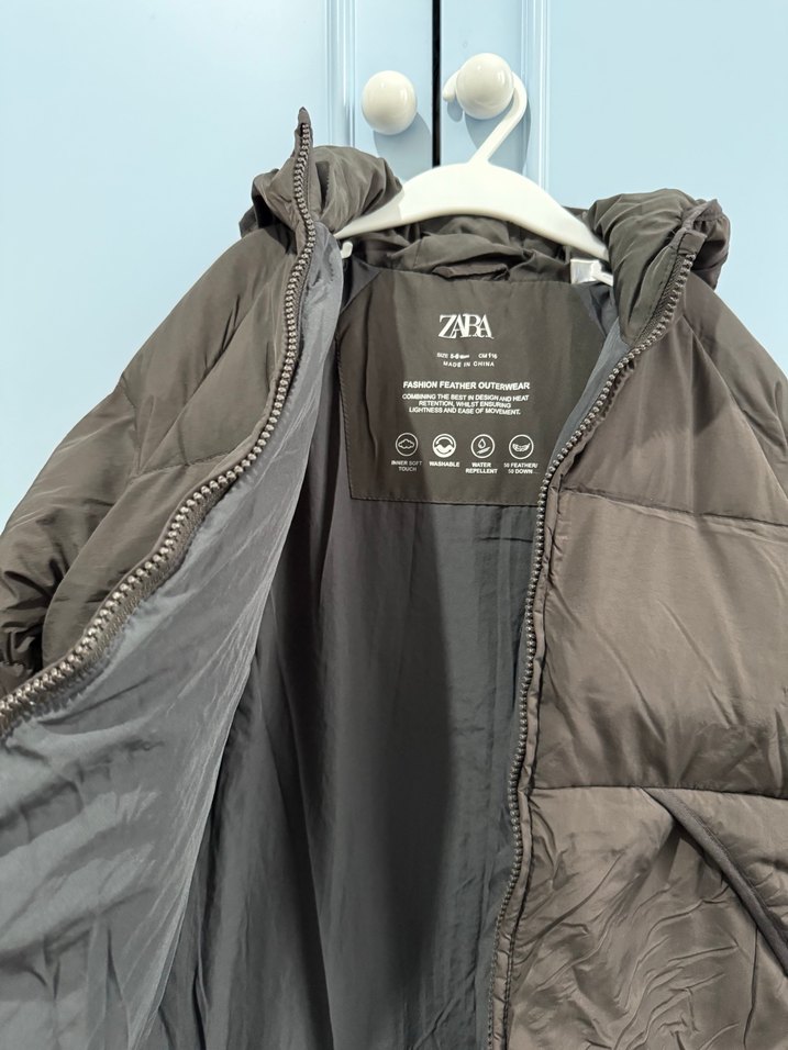 Zara Çocuk Kuştüyü Mont - Görsel 3