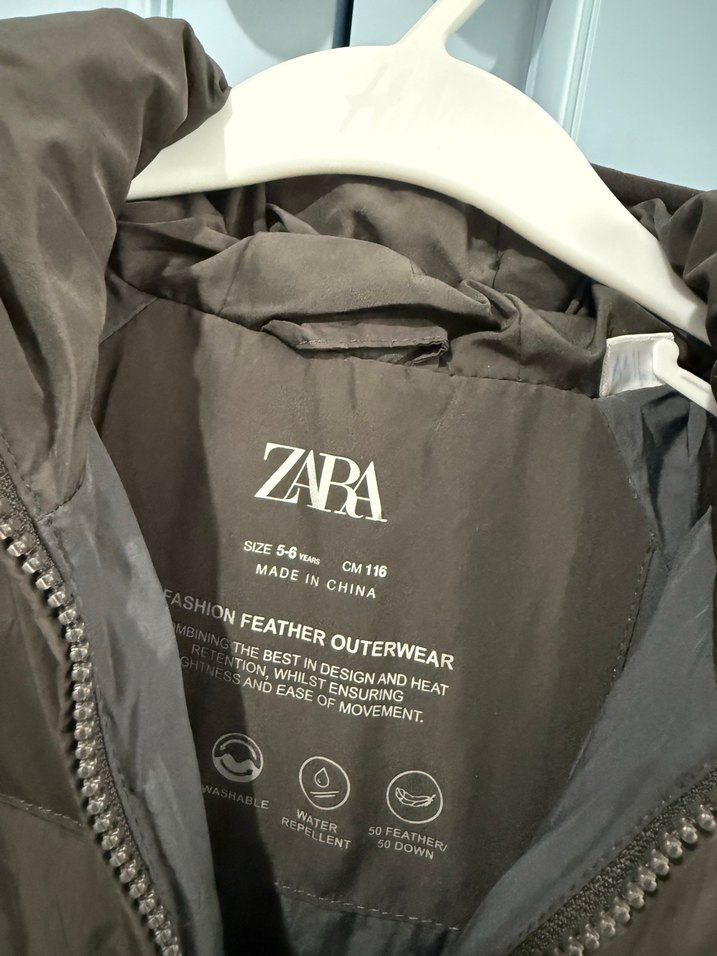 Zara Çocuk Kuştüyü Mont - Görsel 4