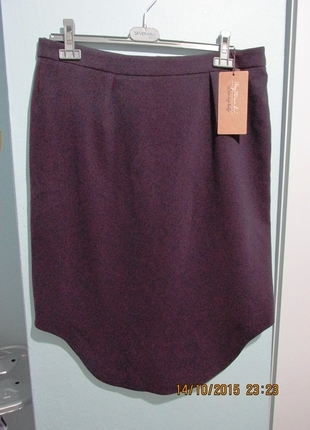 Mor Oval Kesimli Etek