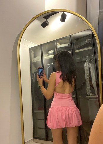s Beden pembe Renk Zara pembe mini elbise