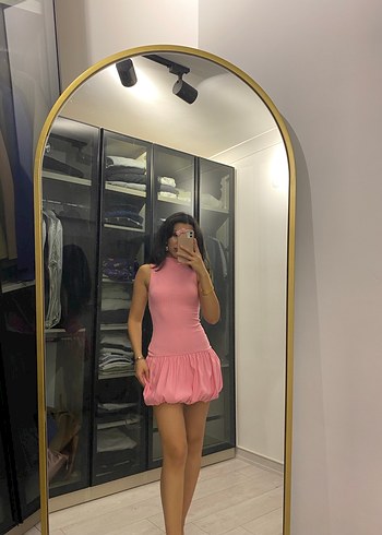 Zara Zara pembe mini elbise